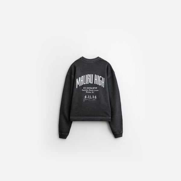 Stampd Oil Washed Malibu High Crew Black Oil Wash