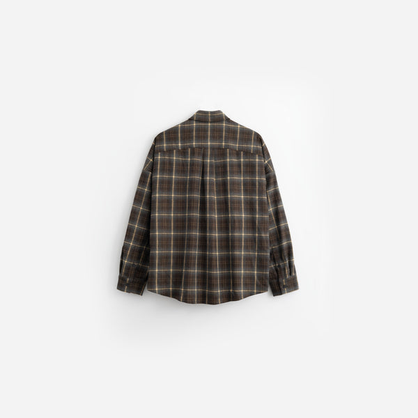 Stampd Oversized Plaid Buttondown Brown Plaid