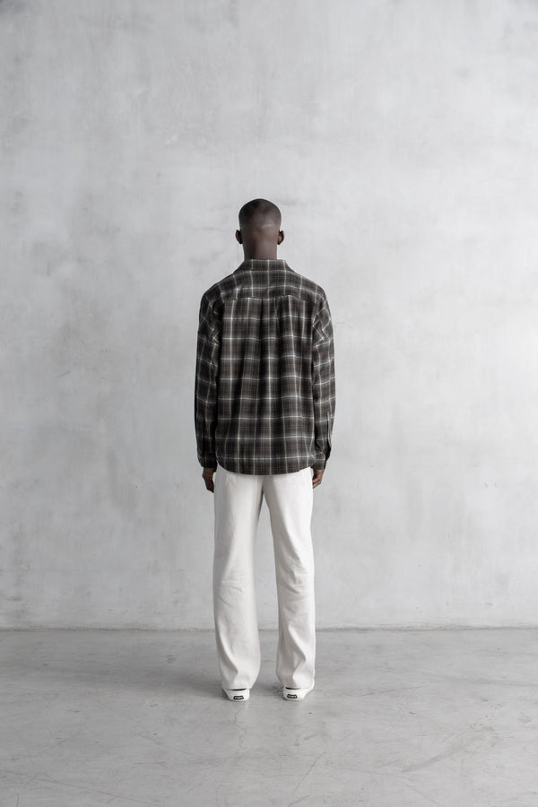 Stampd Oversized Plaid Buttondown Brown Plaid