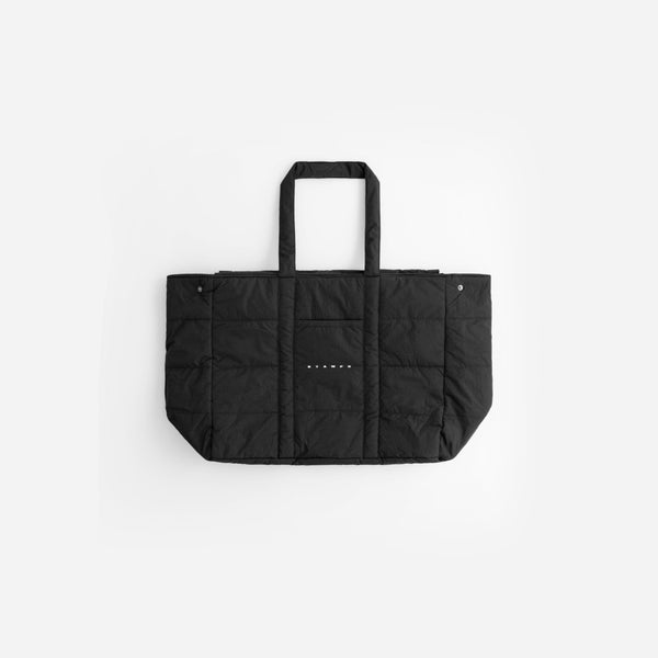 stampd Oversized Zip Puffer Tote Black