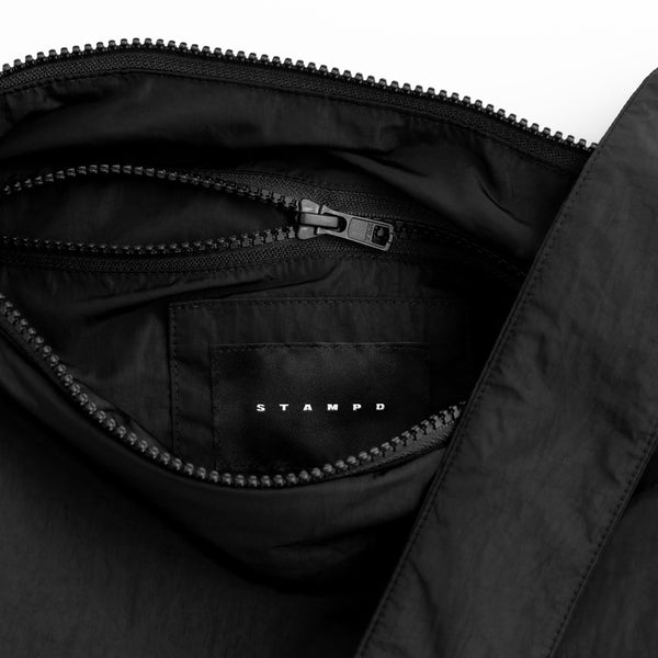 Stampd Puffer Crossbody Bag Black