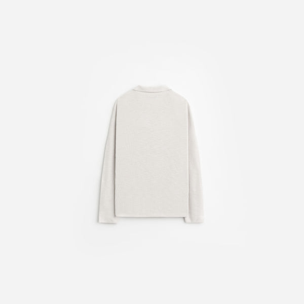 Stampd Ribbed Knit LS Polo Fog