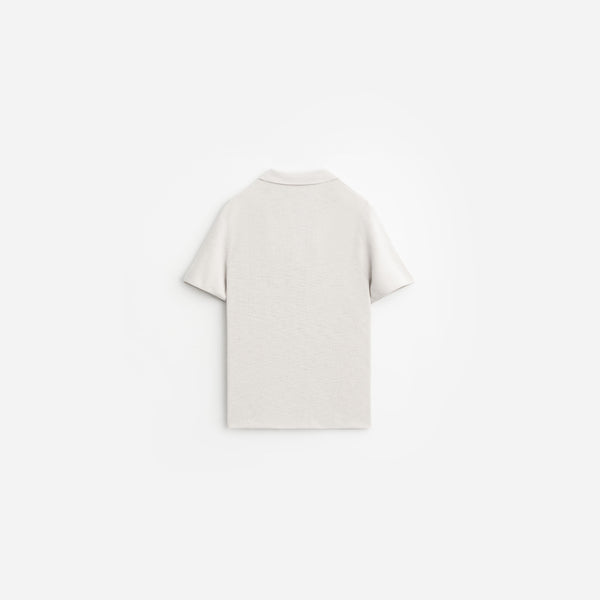 Stampd Ribbed Knit SS Polo Fog