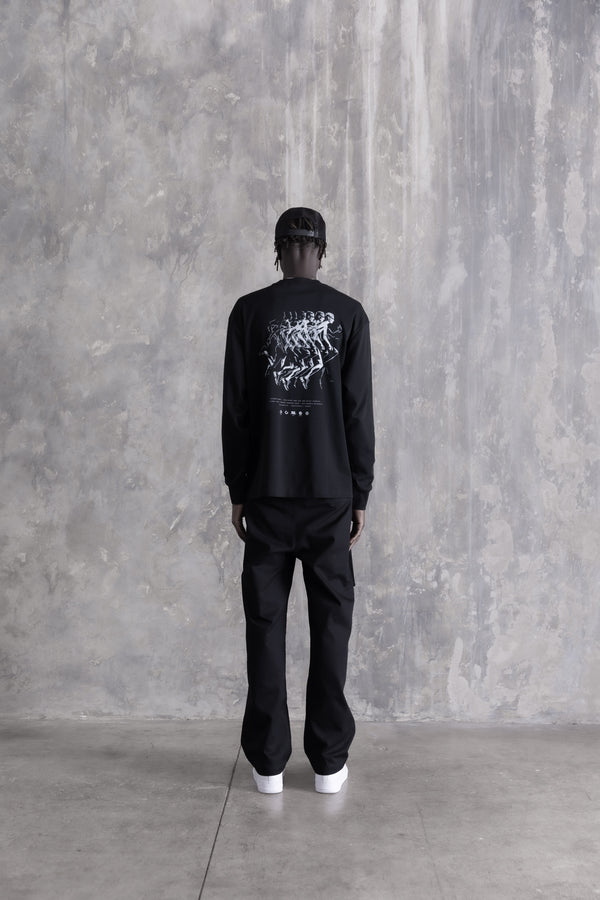 Stampd Runner LS Relaxed Tee Black