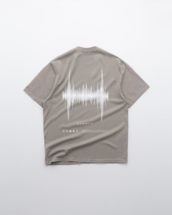 Stampd Sound Wave Relaxed Tee - Vintage Washed Bark