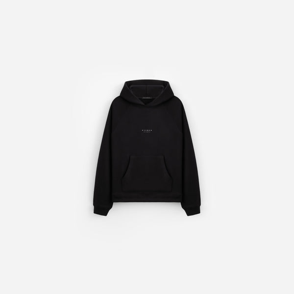 stampd Stack Logo Raglan Hoodie Black