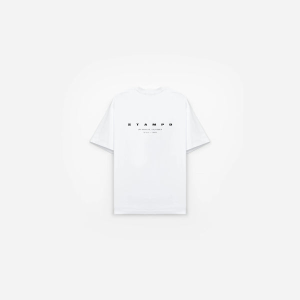 stampd Stampd Stack Logo Relaxed Tee V2 White