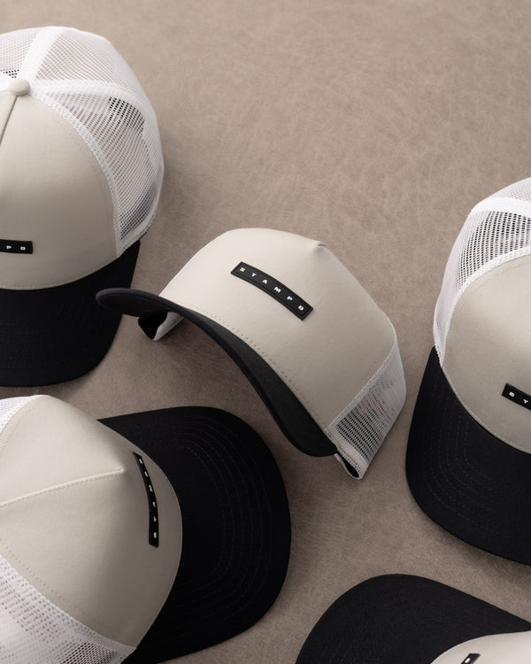 Stampd Strike Logo Label Twill Trucker Khaki