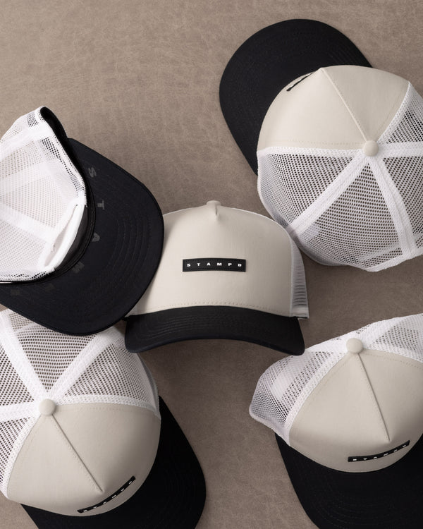 Stampd Strike Logo Label Twill Trucker Khaki