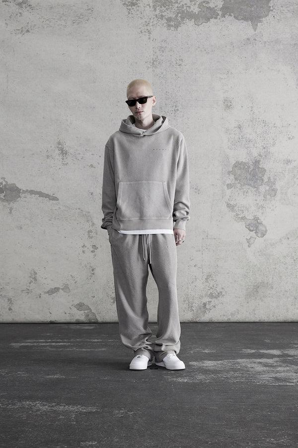 Stampd Strike Logo Reverse Hoodie Fog