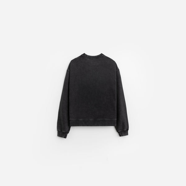 Stampd Strike Stack Logo Crewneck - Snow Washed Charcoal