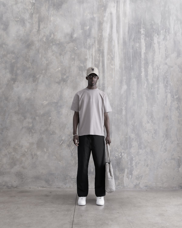 Stampd Strike Stack Logo Relaxed Tee - Garment Dye Smoke