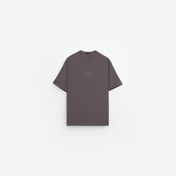 stampd Strike Stack Logo Relaxed Tee - Garment Dyed Storm Grey