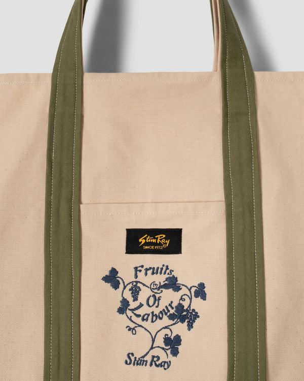 Stan Ray Big Tote Natural/ Olive Sateen Big Tote (Natural/ Olive Sateen)