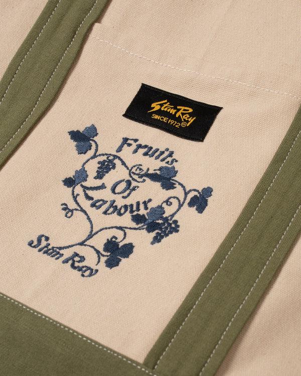 Stan Ray Big Tote Natural/ Olive Sateen Big Tote (Natural/ Olive Sateen)