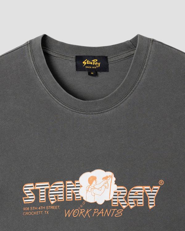 Stan Ray Crockett Pants Tee Washed Black Crockett Pants Tee (Washed Black)