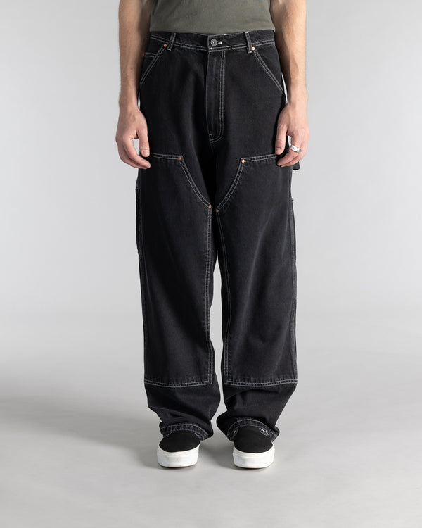 Stan Ray Double Knee Pant Stonewashed Black Denim Double Knee Pant (Stonewashed Black Denim)