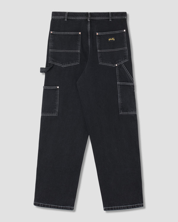 Stan Ray Double Knee Pant Stonewashed Black Denim Double Knee Pant (Stonewashed Black Denim)