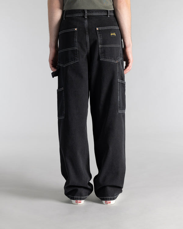 Stan Ray Double Knee Pant Stonewashed Black Denim Double Knee Pant (Stonewashed Black Denim)
