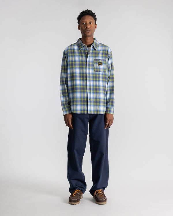 Stan Ray Flannel Shirt Bright Blue Plaid Flannel Shirt (Bright Blue Plaid)