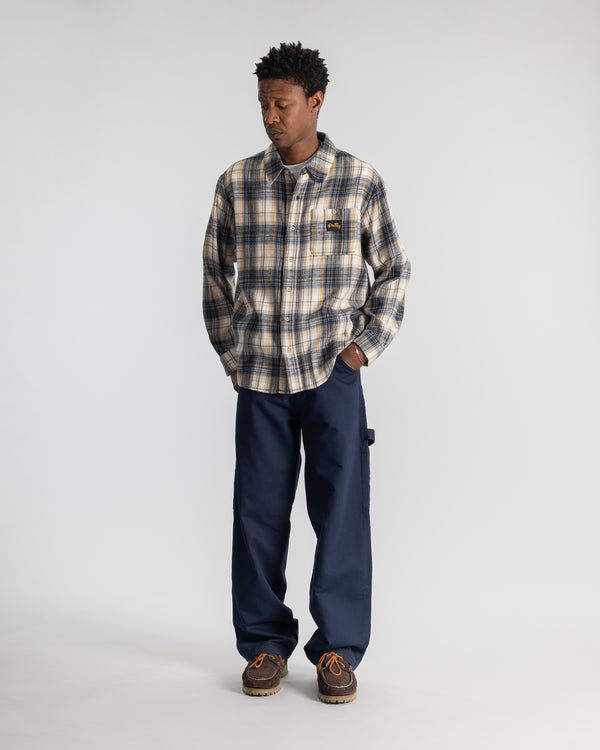 Stan Ray Flannel Shirt Navy Plaid Flannel Shirt (Navy Plaid)