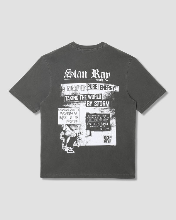 Stan Ray Hardcore Tee Washed Black Hardcore Tee (Washed Black)