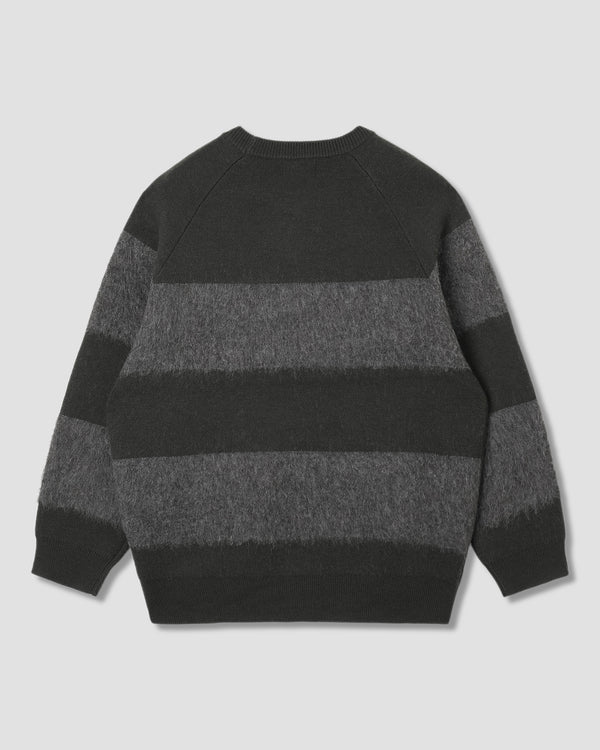 Stan Ray Knitted Sweater Botanical Green/Charcoal Stripe Knitted Sweater (Botanical Green/Charcoal Stripe)