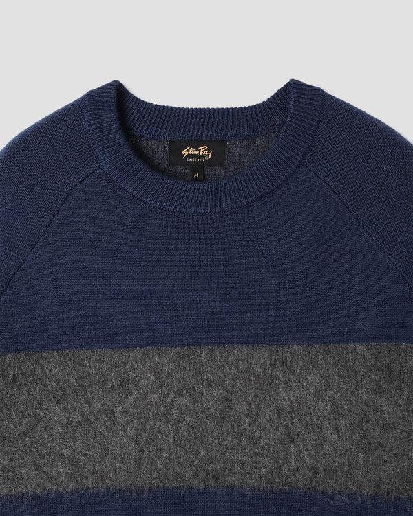 Stan Ray Knitted Sweater Navy/Charcoal Border Stripe Knitted Sweater (Navy/Charcoal Border Stripe)