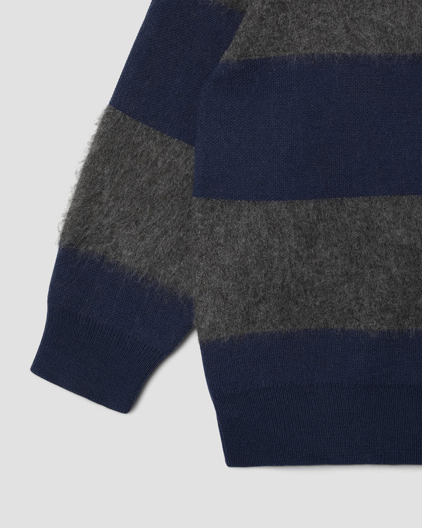 Stan Ray Knitted Sweater Navy/Charcoal Border Stripe Knitted Sweater (Navy/Charcoal Border Stripe)