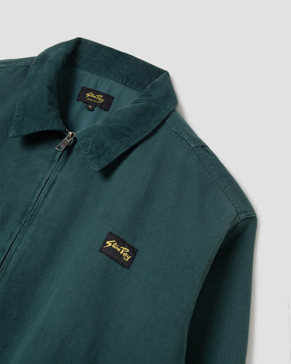 Stan Ray Roughneck Collared Bomber Washed Botanical Green Canvas Roughneck Collared Bomber (Washed Botanical Green Canvas)