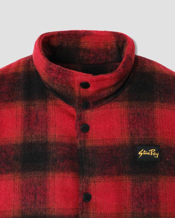 Stan Ray Down Plaid Vest Red Down Plaid Vest (Red)