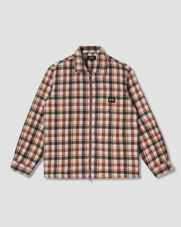 stan ray Zip Shirt Tan Plaid Zip Shirt (Tan Plaid)