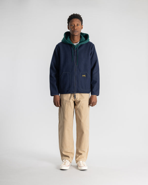 Stan Ray Wool Fleece Cardigan Navy Heather Wool Fleece Cardigan (Navy Heather)