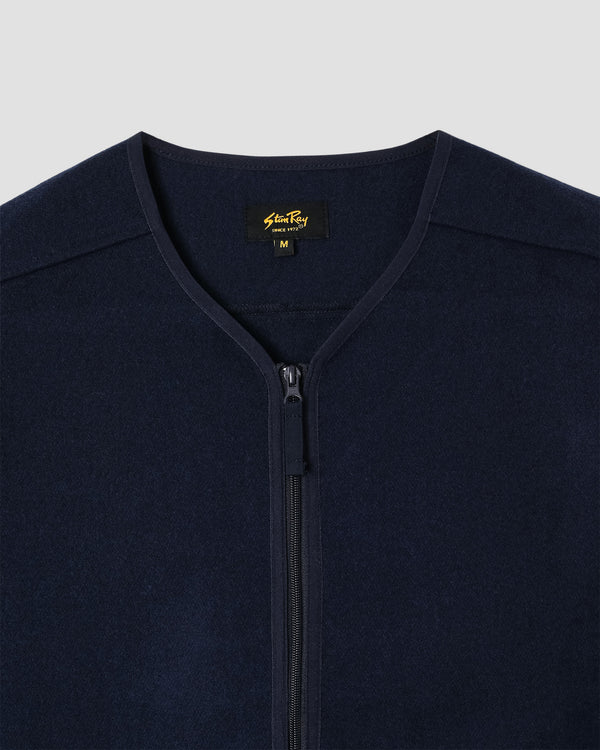 Stan Ray Wool Fleece Cardigan Navy Heather Wool Fleece Cardigan (Navy Heather)