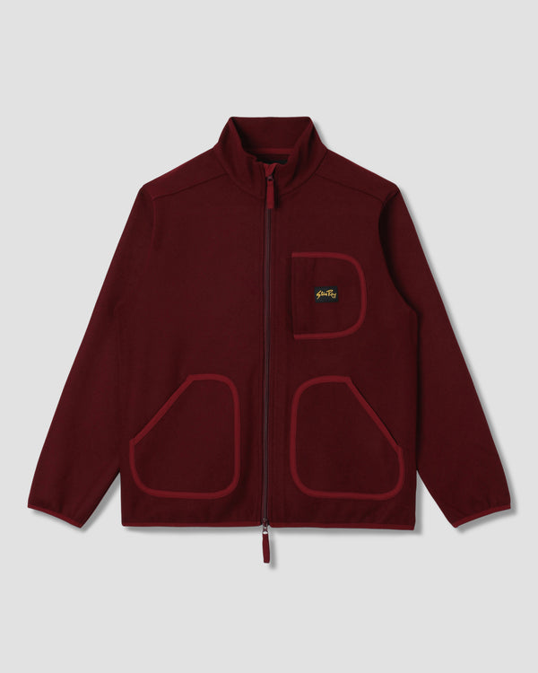 stan ray Wool Fleece Jacket Dark Red Heather Wool Fleece Jacket (Dark Red Heather)