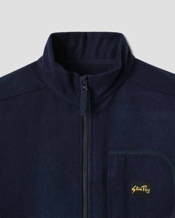 Stan Ray Wool Fleece Jacket Navy Heather Wool Fleece Jacket (Navy Heather)