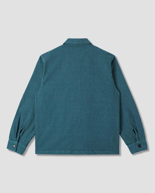 Stan Ray Zip Shirt Blue/Teal Hickory Zip Shirt (Blue/Teal Hickory)