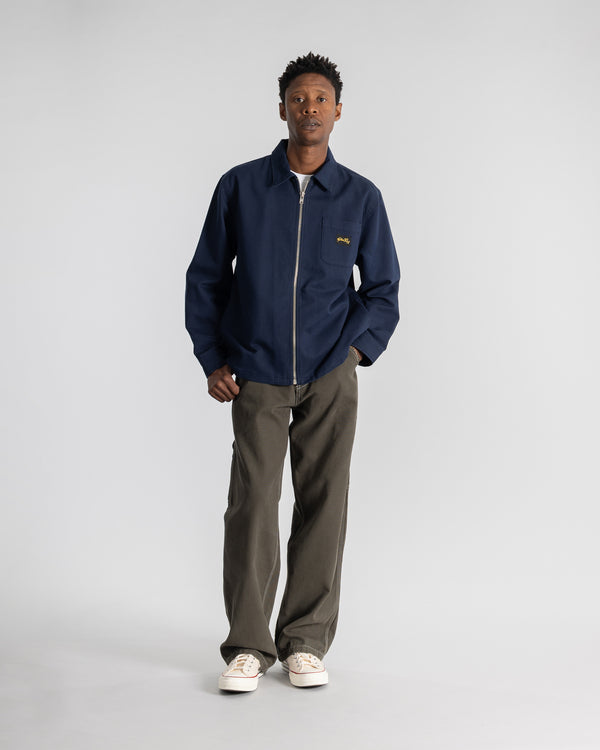 Stan Ray Zip Shirt Navy Bedford Zip Shirt (Navy Bedford)