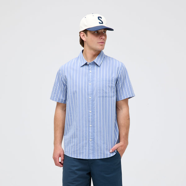 stance BALES BUTTON UP T-SHIRT