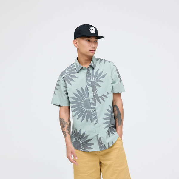 stance BALES BUTTON UP T-SHIRT