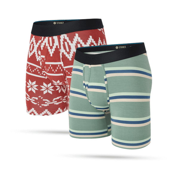 stance FESTIVE BOXER BRIEF 2 PACK