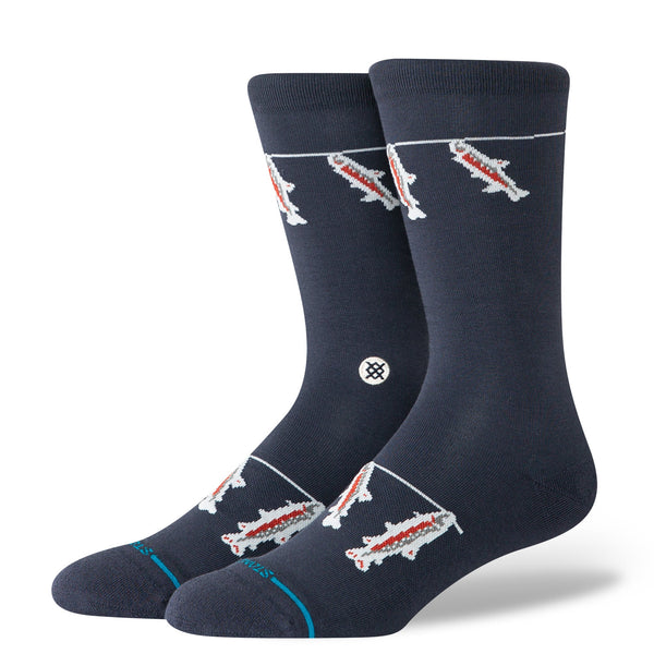 stance GONE FISHIN CREW SOCK
