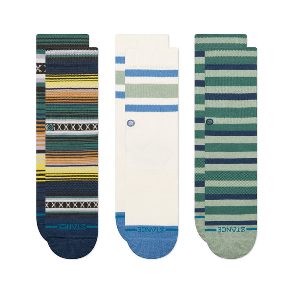 stance KIDS MIX STRIPE SOCK 3 PACK