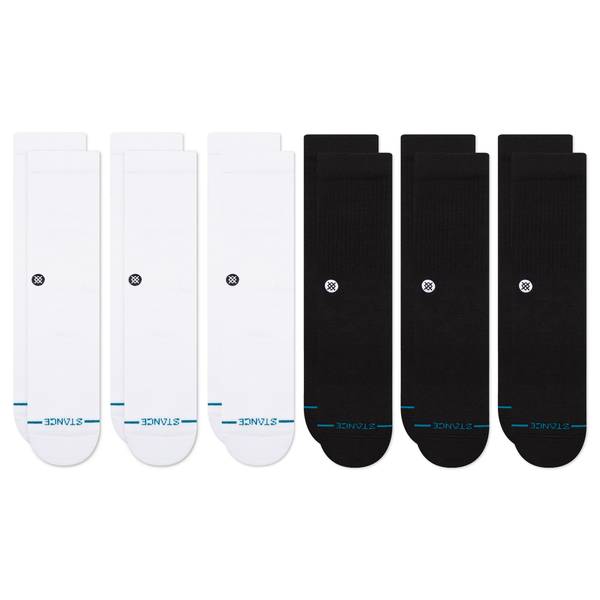 stance LIFESTYLE ICON CREW SOCK 6 PACK