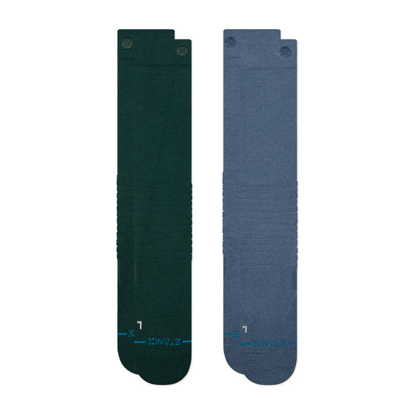 stance SOLID MID POLY SNOW SOCK 2 PACK