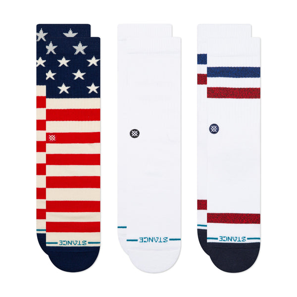 stance THE AMERICANA CREW SOCK 3 PACK