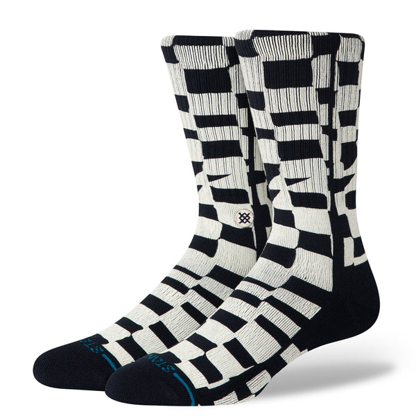 stance WAVE CHECK CREW SOCK