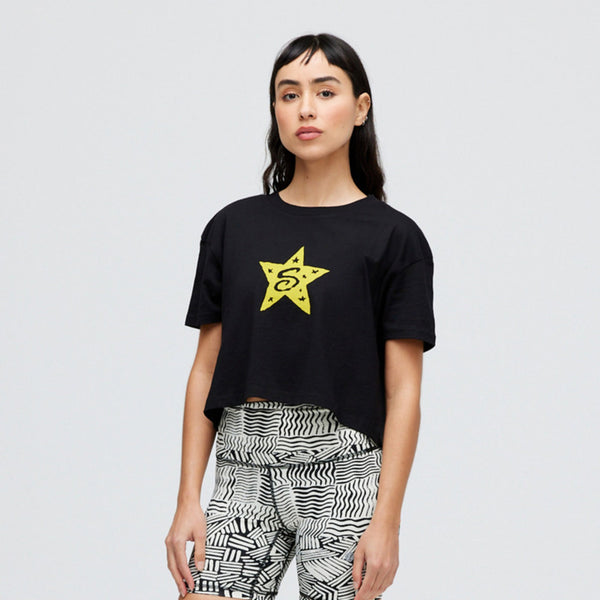 stance WOMEN'S STAR POWER CROP T-SHIRT