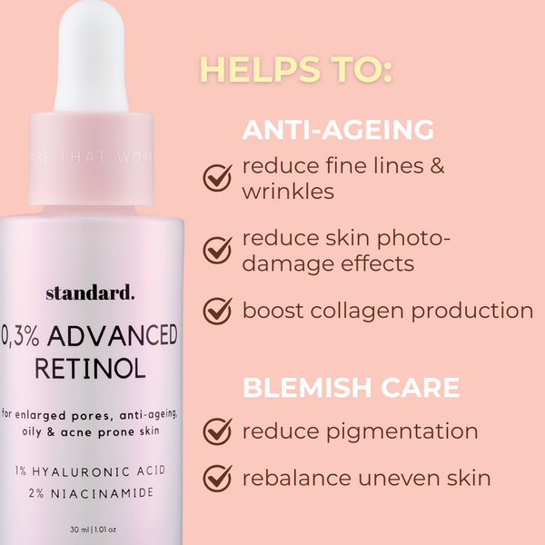 Standard 0 3% Advanced Retinol In 1% Hyaluronic Acid & Niacinamide