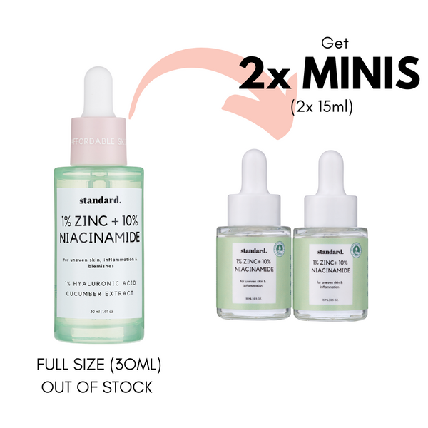 Standard 10% Niacinamide & 1% Zinc Serum With Hyaluronic Acid